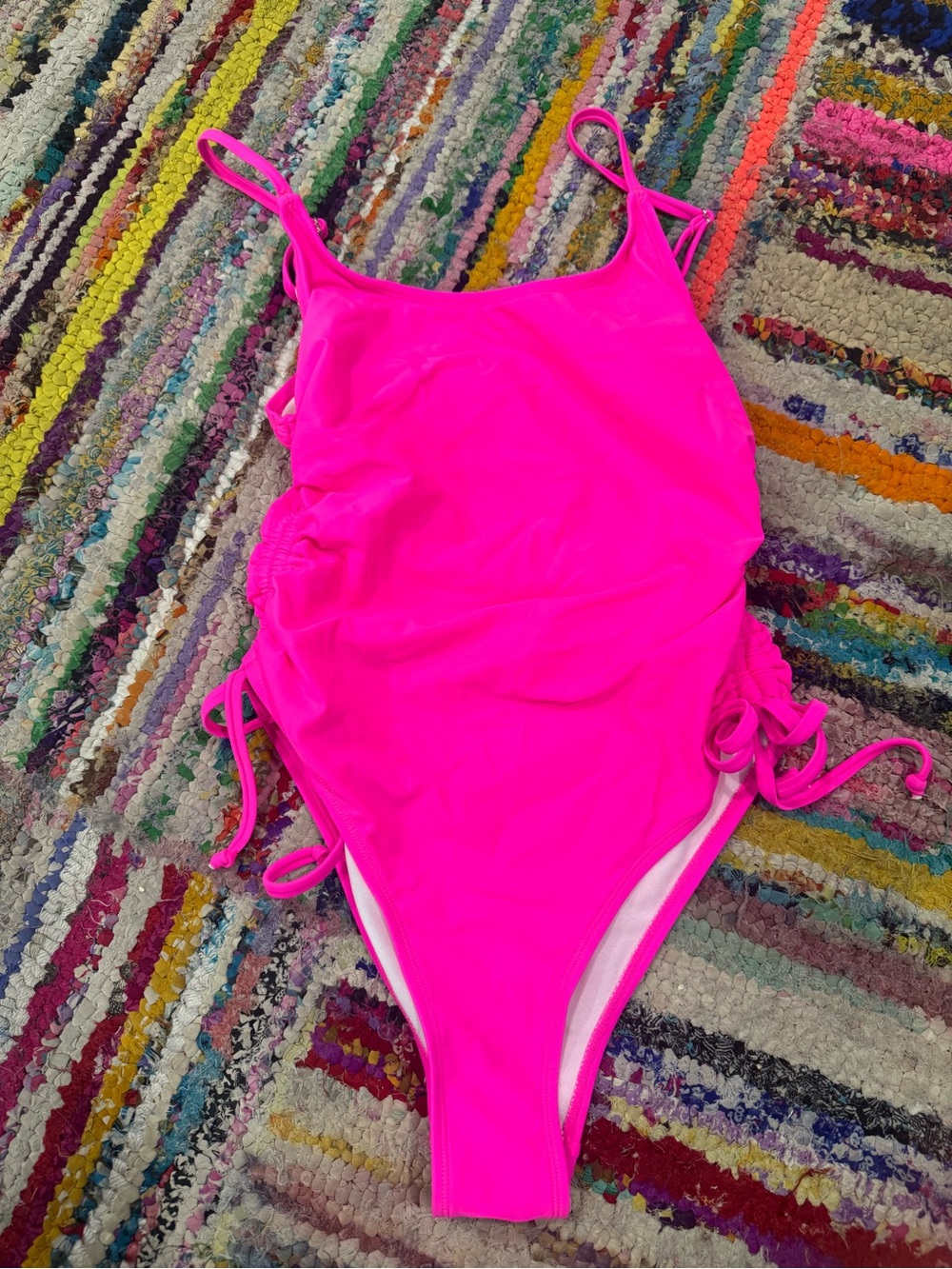 Neon Pink One-Piece Swimsuit